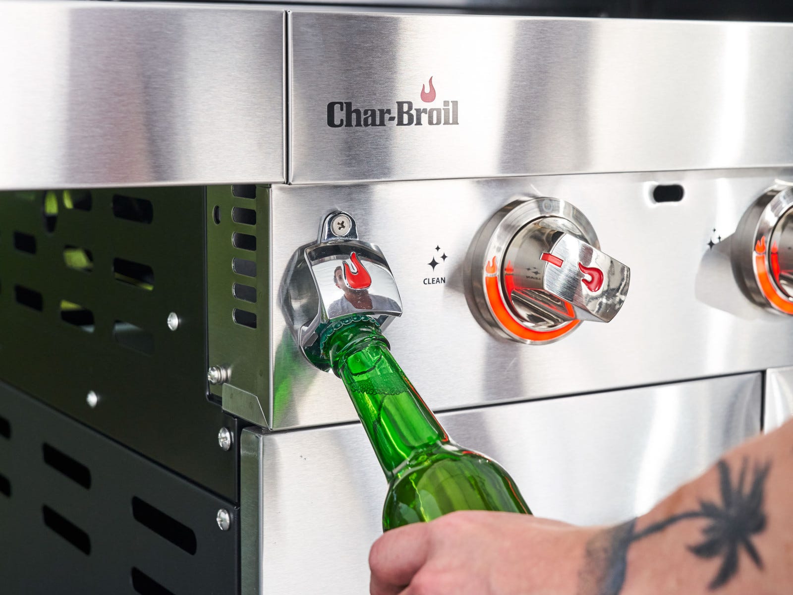 Integrated bottle opener