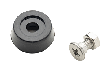 Rubber bumper, round